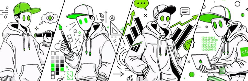 Oneway Dijital Ajans takımı proje tartışıyor